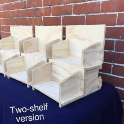 two shelf display stand